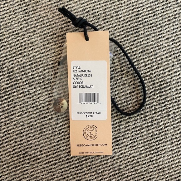 Rebecca Minkoff Natalia Blue & White Print Mini Dress - Picture 11 of 11